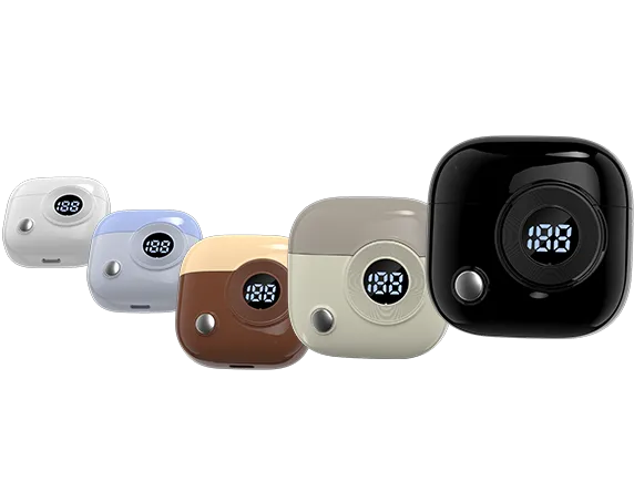 高品質Bluetoothヘッドフォン展示図